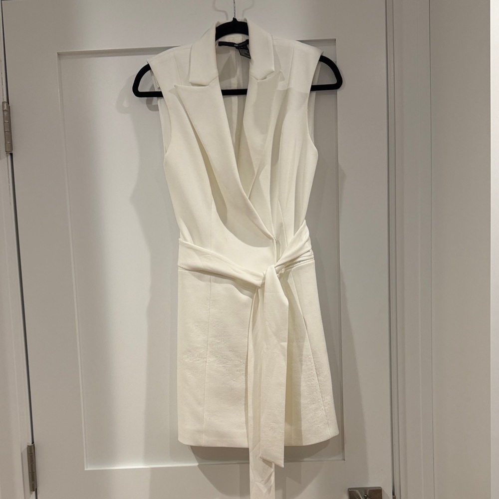 JAYGODFREY White Wrap Mini Dress